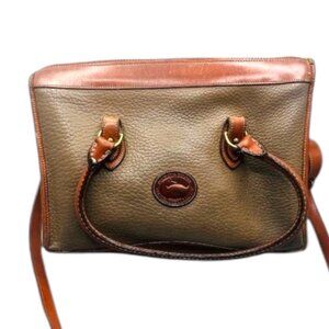 Dooney & Bourke Vintage Leather Shoulder Bag Brown/Tan USA Made